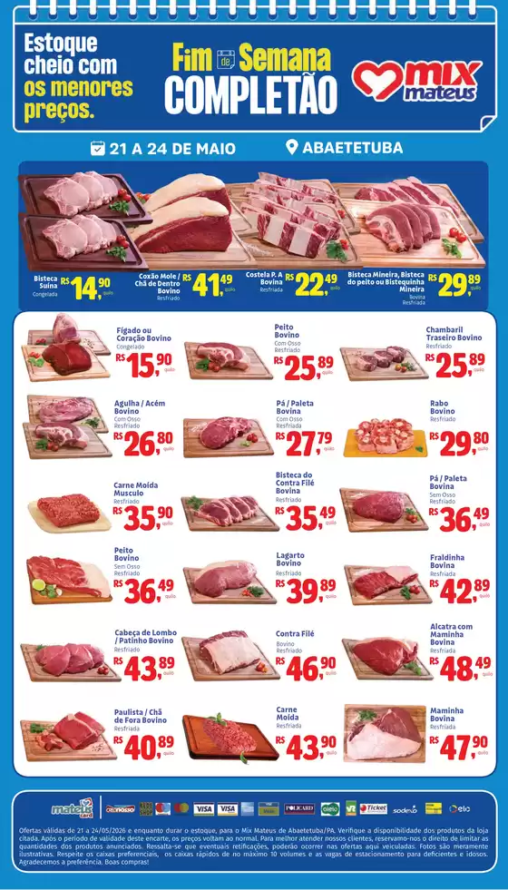 Catálogo Supermercados Mateus | Fds Tamanho Familia | 2026-05-21T00:00:00.000Z - 2026-05-24T00:00:00.000Z