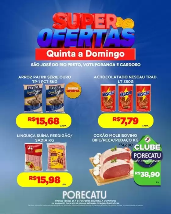 Catálogo Supermercado Porecatu em Raposos | Super Ofertas | 2026-05-21T00:00:00.000Z - 2026-05-24T00:00:00.000Z