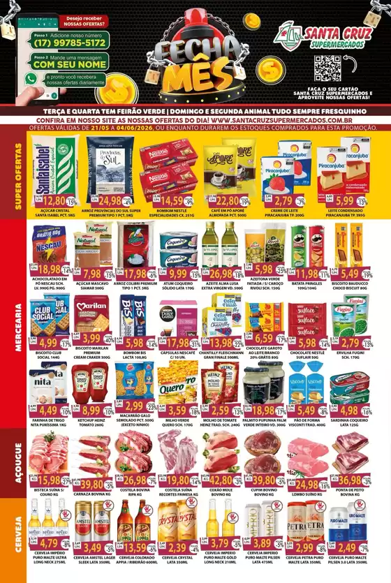 Catálogo Santa Cruz Supermercados | Fecha Mês | 2026-05-21T00:00:00.000Z - 2026-06-04T00:00:00.000Z