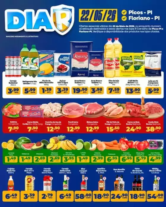 Catálogo R Carvalho Supermercado | Dia R | 2026-05-22T00:00:00.000Z - 2026-05-22T00:00:00.000Z