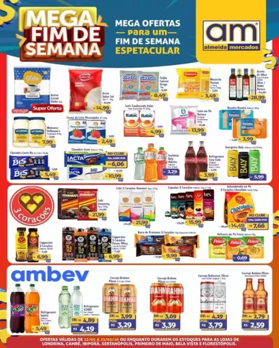 Catálogo Almeida Mercados | Mega Fim De Semana | 2026-05-22T00:00:00.000Z - 2026-05-23T00:00:00.000Z