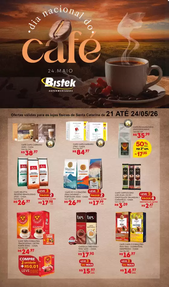 Catálogo Bistek Supermercados | Novas ofertas para descobrir | 2026-05-21T00:00:00.000Z - 2026-05-24T00:00:00.000Z