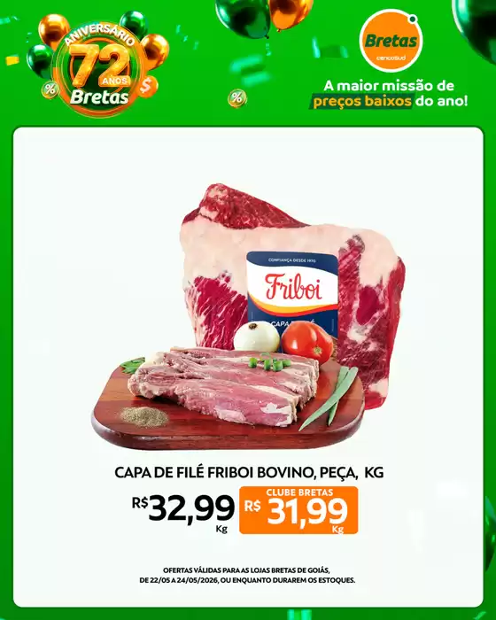 Catálogo Supermercado Bretas | Encarte Bretas Supermercados | 2026-05-22T00:00:00.000Z - 2026-05-24T00:00:00.000Z