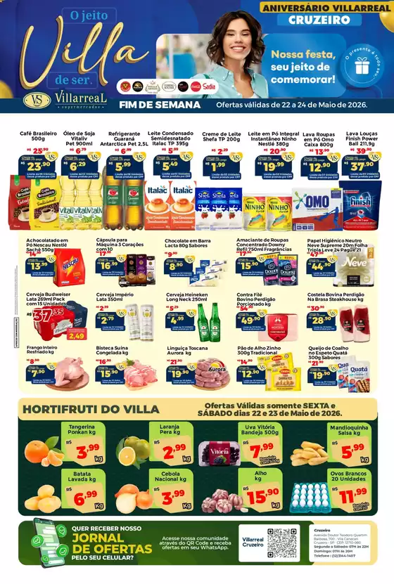 Catálogo Villarreal Supermercados | Ofertas exclusivas e pechinchas | 2026-05-22T00:00:00.000Z - 2026-05-24T00:00:00.000Z