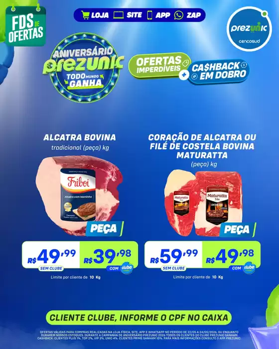 Catálogo Prezunic | Encarte Prezunic | 2026-05-22T00:00:00.000Z - 2026-05-24T00:00:00.000Z