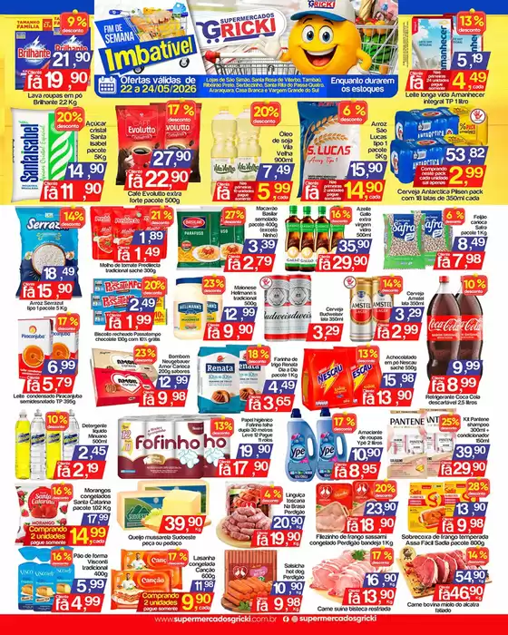Catálogo Supermercados Gricki | Encarte Supermercados Gricki | 2026-05-22T00:00:00.000Z - 2026-05-24T00:00:00.000Z