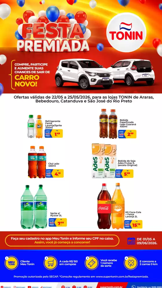 Catálogo Tonin Superatacado | FESTA PREMIADA | 2026-05-01T00:00:00.000Z - 2026-06-09T00:00:00.000Z