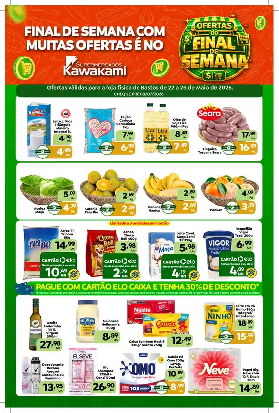 Catálogo Supermercados Kawakami | Ofertas - Bastos | 2026-05-22T00:00:00.000Z - 2026-05-25T00:00:00.000Z