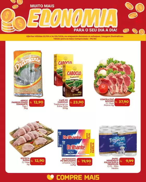 Catálogo Compre Mais | Ofertas especiais atraentes para todos | 2026-05-22T00:00:00.000Z - 2026-05-24T00:00:00.000Z