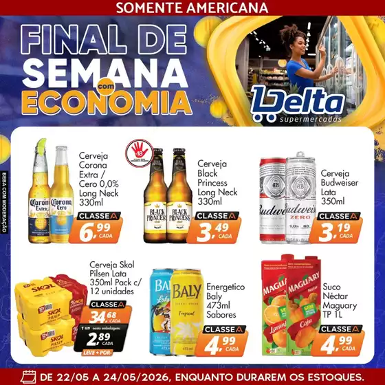 Catálogo Delta Supermercados | Grandes descontos em produtos selecionados | 2026-05-22T00:00:00.000Z - 2026-05-24T00:00:00.000Z