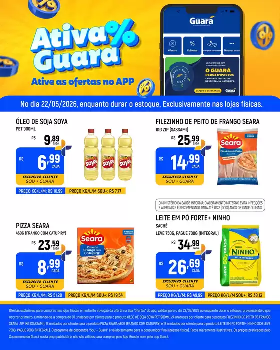 Catálogo Supermercado Guará | Melhores ofertas e descontos | 2026-05-22T00:00:00.000Z - 2026-05-22T00:00:00.000Z