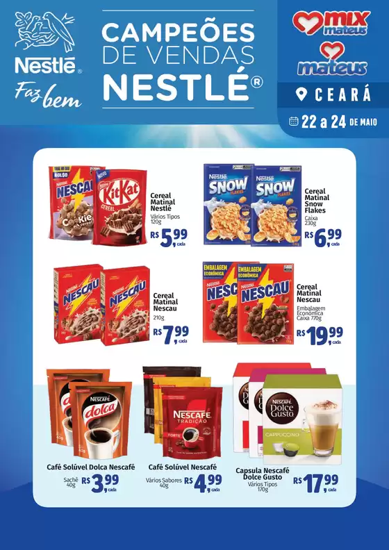 Catálogo Supermercados Mateus | Exclusivo Nestle | 2026-05-22T00:00:00.000Z - 2026-05-24T00:00:00.000Z