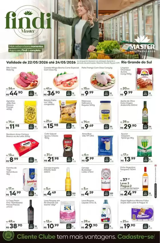 Catálogo Master Supermercados | Final de semana RS | 2026-05-22T00:00:00.000Z - 2026-05-24T00:00:00.000Z
