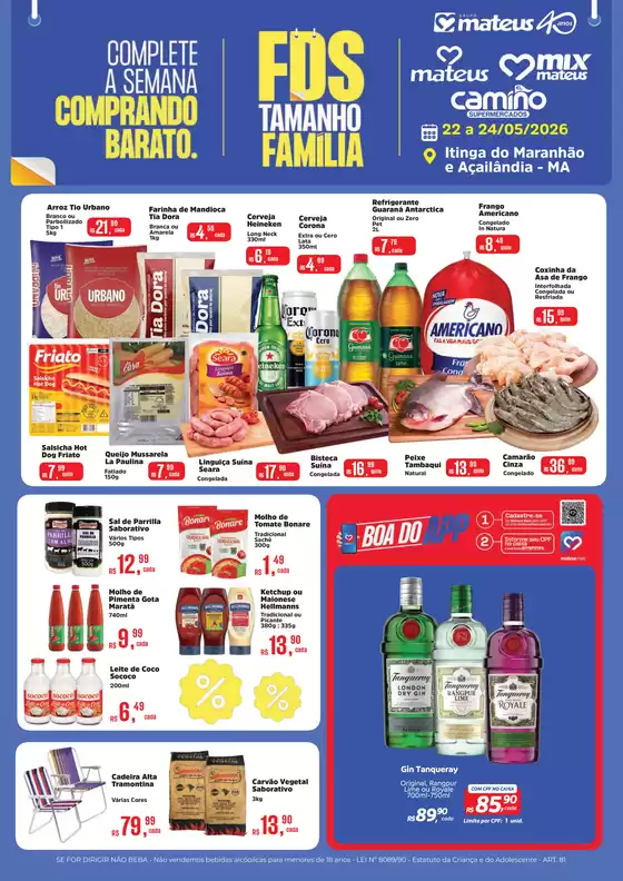 Catálogo Supermercados Mateus | Fds tamanho Família | 2026-05-22T00:00:00.000Z - 2026-05-24T00:00:00.000Z