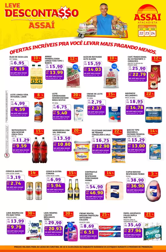Catálogo Assaí Atacadista | Encarte Assaí Atacadista 46276-120 | 2026-05-22T00:00:00.000Z - 2026-05-24T00:00:00.000Z