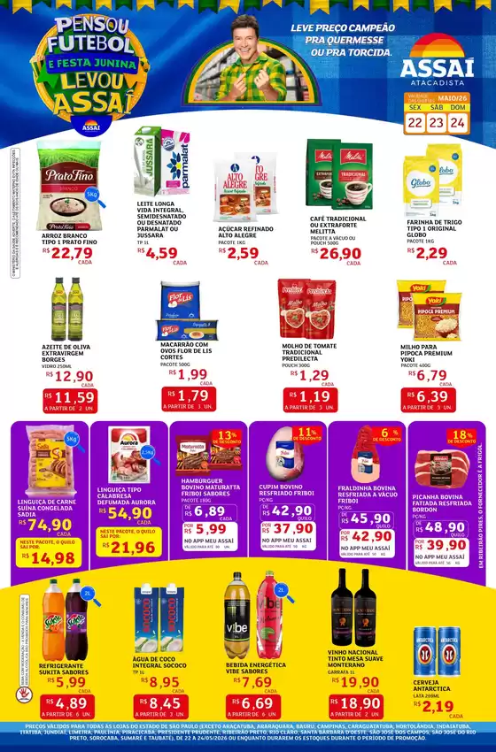 Catálogo Assaí Atacadista | Encarte Assaí Atacadista 46474 | 2026-05-22T00:00:00.000Z - 2026-05-24T00:00:00.000Z