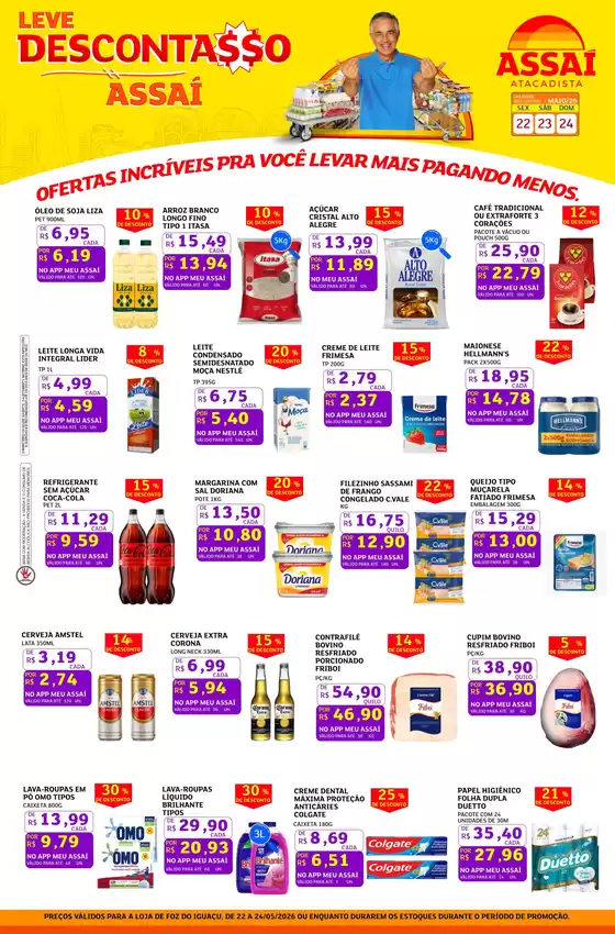 Catálogo Assaí Atacadista | Encarte Assaí Atacadista 46276-352 | 2026-05-22T00:00:00.000Z - 2026-05-24T00:00:00.000Z