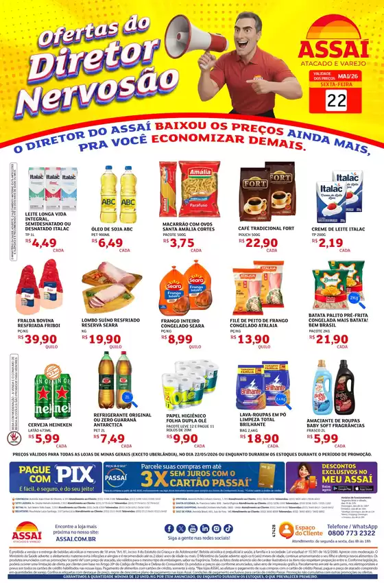 Catálogo Assaí Atacadista | Encarte Assaí Atacadista 47428-676 | 2026-05-22T00:00:00.000Z - 2026-05-22T00:00:00.000Z