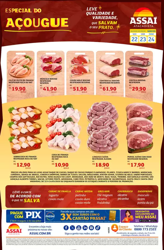 Catálogo Assaí Atacadista | Encarte Assaí Atacadista 46269 | 2026-05-22T00:00:00.000Z - 2026-05-24T00:00:00.000Z
