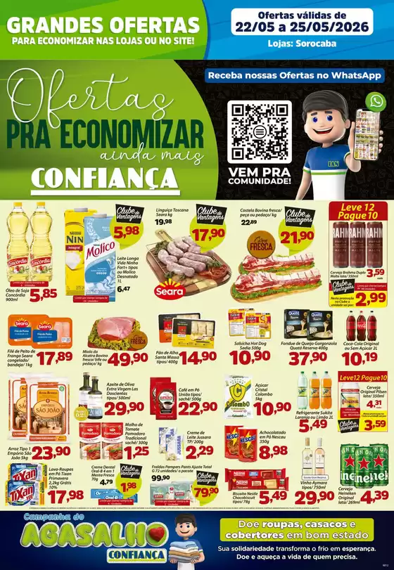 Catálogo Confiança Supermercados | Tabloide sorocaba 2205 2026 WPP | 2026-05-22T00:00:00.000Z - 2026-05-25T00:00:00.000Z