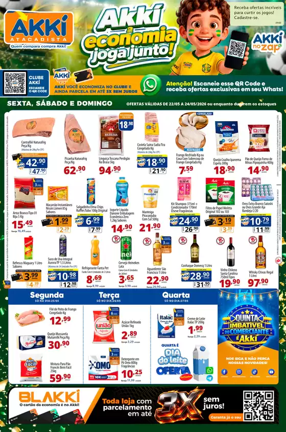 Catálogo Akki Atacadista | OFERTAS EXCLUSIVAS JOGA JUNTO COM O AKKI 22 A 24 05 | 2026-05-22T00:00:00.000Z - 2026-05-24T00:00:00.000Z