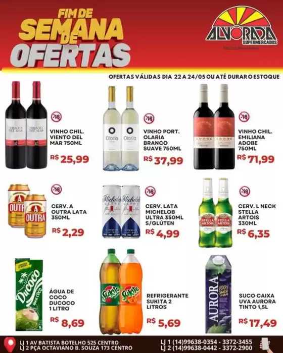 Catálogo Alvorada Supermercados | FIM DE SEMANA DE OFERTAS | 2026-05-22T00:00:00.000Z - 2026-05-24T00:00:00.000Z
