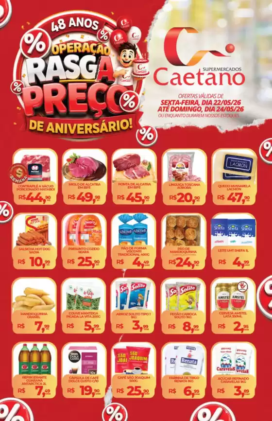 Catálogo Supermercados Caetano | Pasga Preço | 2026-05-22T00:00:00.000Z - 2026-05-24T00:00:00.000Z