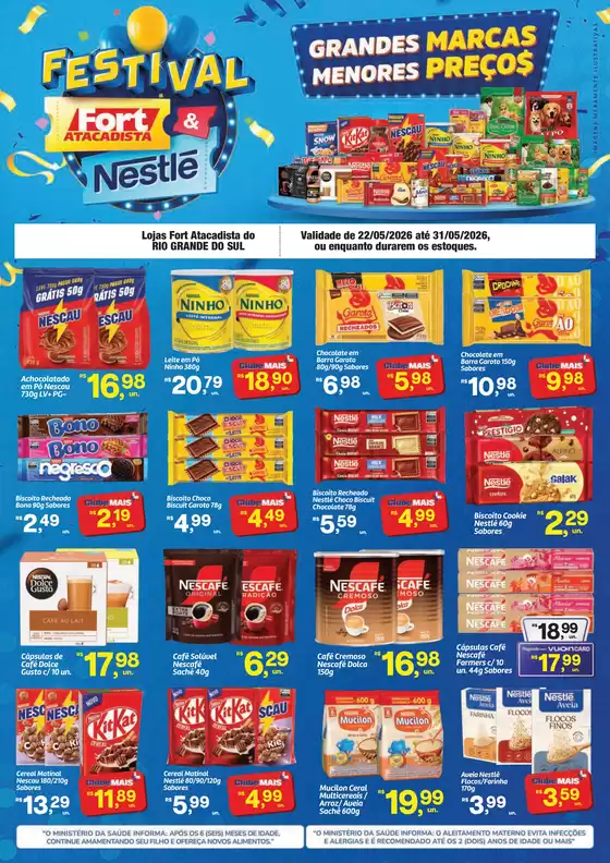 Catálogo Fort Atacadista | RS Fort Festival Nestlé 22 a 31 MAI 26 Final | 2026-05-22T00:00:00.000Z - 2026-05-31T00:00:00.000Z