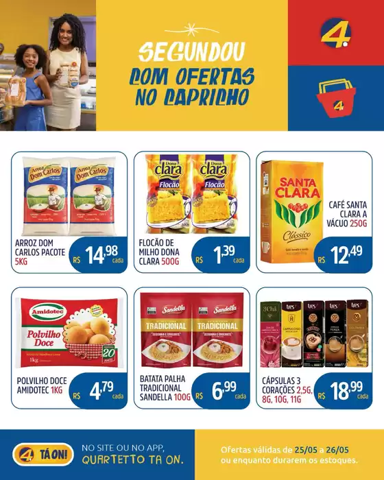 Catálogo Quartetto Supermercados | Encarte Quartetto Supermercados | 2026-05-25T00:00:00.000Z - 2026-05-26T00:00:00.000Z