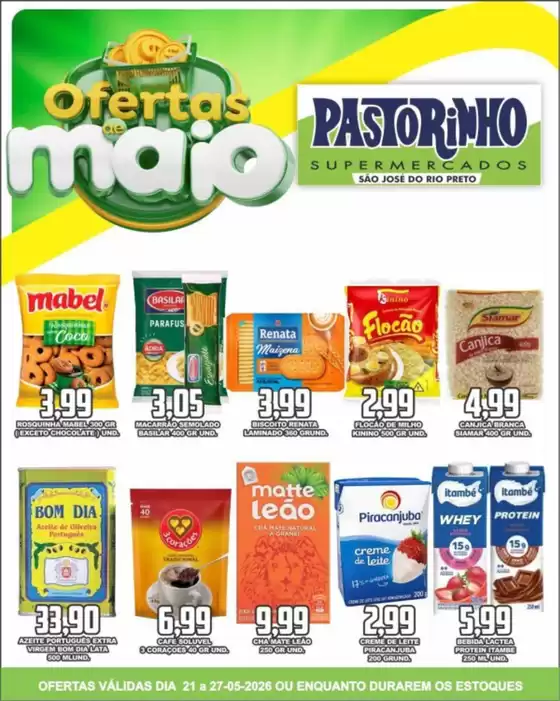 Catálogo Supermercado Pastorinho | Nossas melhores pechinchas | 2026-05-21T00:00:00.000Z - 2026-05-27T00:00:00.000Z