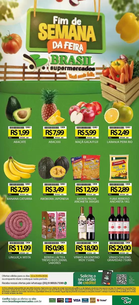 Catálogo Brasil Supermercados | Encarte Brasil Supermercados | 2026-05-22T00:00:00.000Z - 2026-05-25T00:00:00.000Z