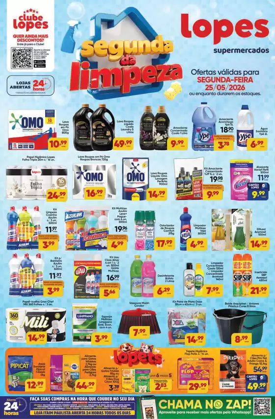Catálogo Lopes Supermercados | SEGUNDA DA LIMPEZA - | 2026-05-25T00:00:00.000Z - 2026-05-25T00:00:00.000Z
