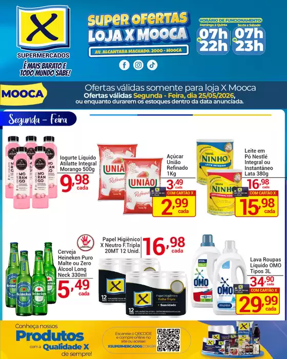 Catálogo X Supermercados | Ofertas especiais atraentes para todos | 2026-05-25T00:00:00.000Z - 2026-05-25T00:00:00.000Z