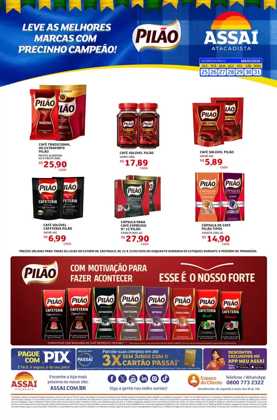 Catálogo Assaí Atacadista | Encarte Assaí Atacadista 47309 | 2026-05-25T00:00:00.000Z - 2026-05-31T00:00:00.000Z