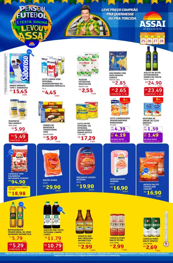 Catálogo Assaí Atacadista | Encarte Assaí Atacadista 47605-735 | 2026-05-25T00:00:00.000Z - 2026-05-28T00:00:00.000Z