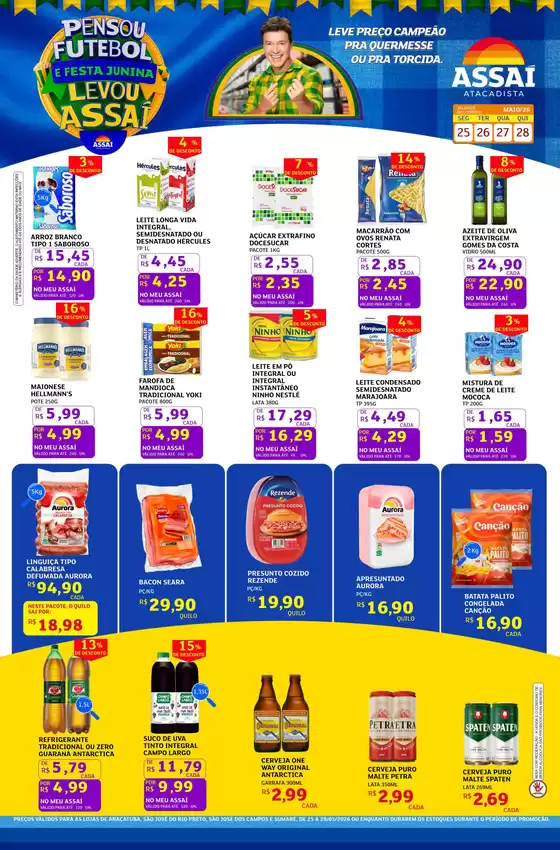 Catálogo Assaí Atacadista | Encarte Assaí Atacadista 47605-831 | 2026-05-25T00:00:00.000Z - 2026-05-28T00:00:00.000Z