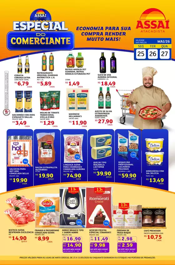 Catálogo Assaí Atacadista | Encarte Assaí Atacadista 47596-38 | 2026-05-25T00:00:00.000Z - 2026-05-27T00:00:00.000Z