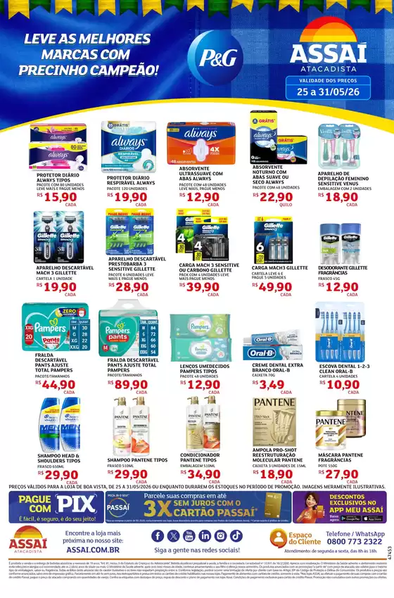 Catálogo Assaí Atacadista | Encarte Assaí Atacadista 47453-73 | 2026-05-25T00:00:00.000Z - 2026-05-31T00:00:00.000Z