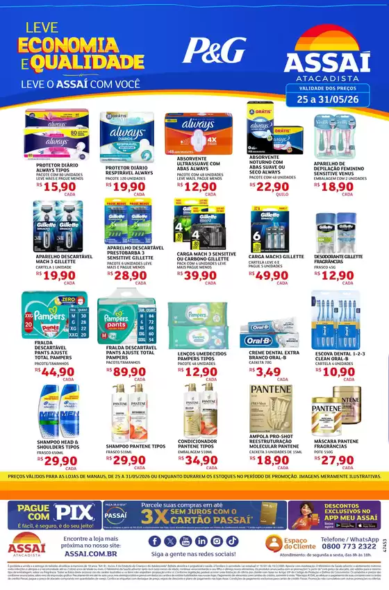 Catálogo Assaí Atacadista | Encarte Assaí Atacadista 47453-74 | 2026-05-25T00:00:00.000Z - 2026-05-31T00:00:00.000Z