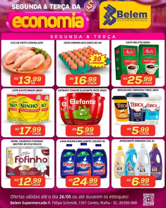 Catálogo Belem Supermercados | Encarte Belem Supermercados | 2026-05-25T00:00:00.000Z - 2026-05-26T00:00:00.000Z