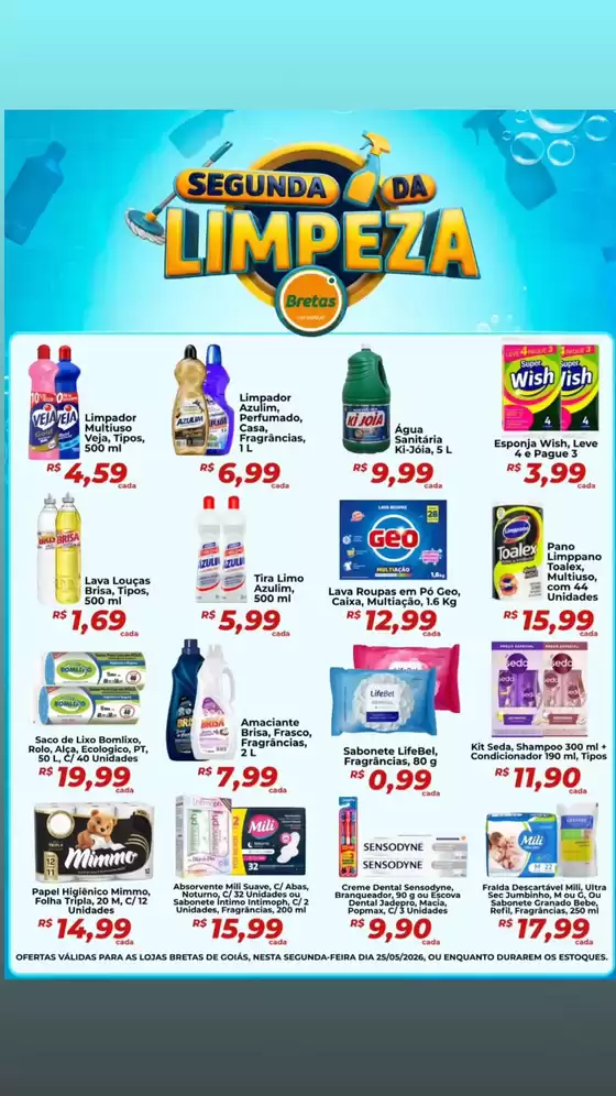 Catálogo Supermercado Bretas | Segunda Da Limpeza | 2026-05-25T00:00:00.000Z - 2026-05-25T00:00:00.000Z
