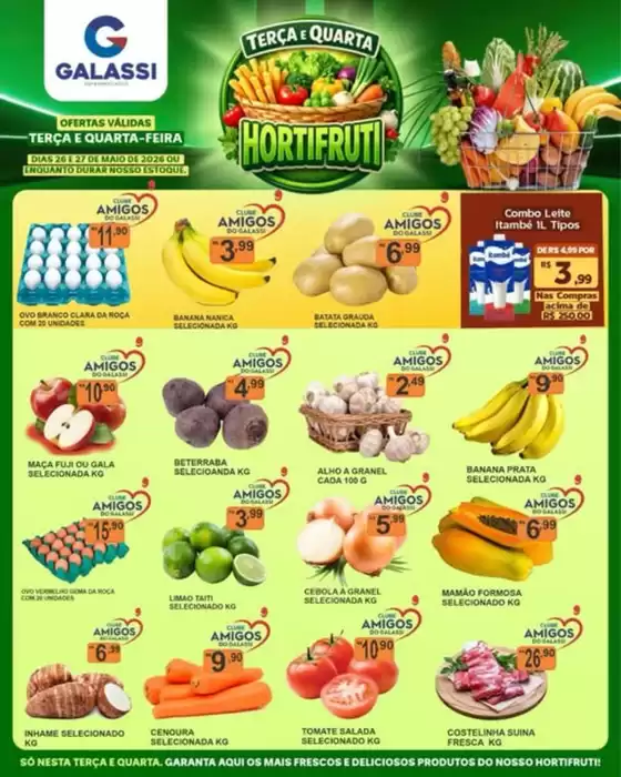 Catálogo Supermercados Galassi | TERÇA E QUARTA | 2026-05-26T00:00:00.000Z - 2026-05-27T00:00:00.000Z