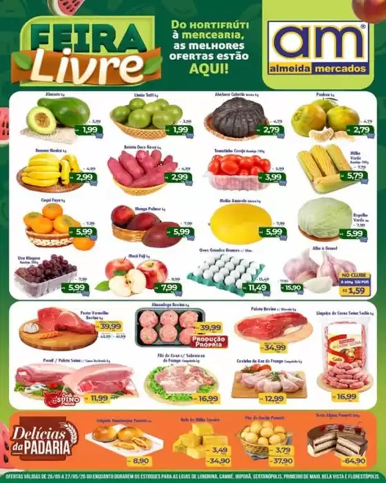 Catálogo Almeida Mercados | Feira Livre | 2026-05-26T00:00:00.000Z - 2026-05-27T00:00:00.000Z