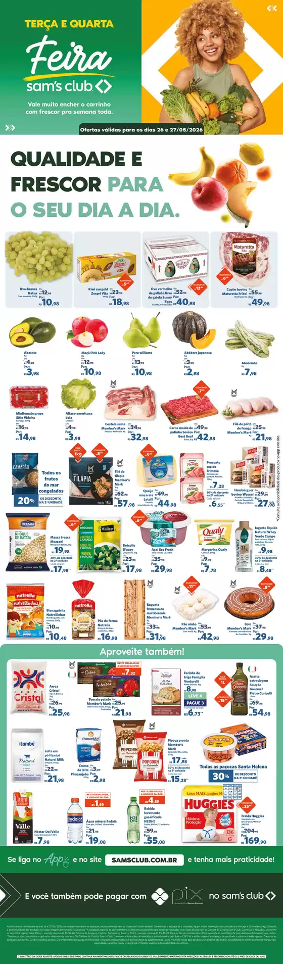 Catálogo Sam's Club | OFERTAS FEIRA | 2026-05-26T00:00:00.000Z - 2026-05-27T00:00:00.000Z