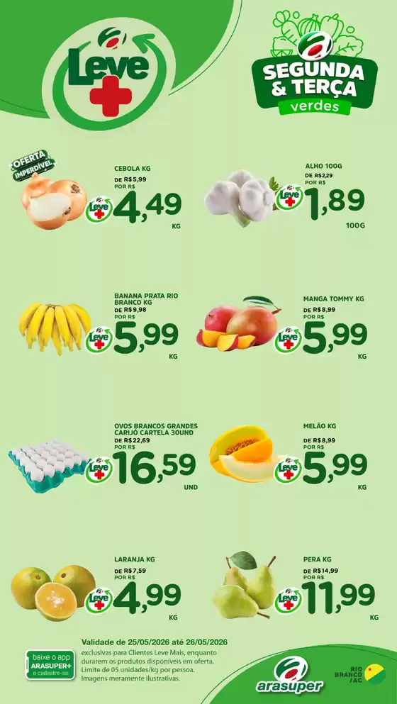 Catálogo Araújo Supermercados | Segunda e Terça | 2026-05-25T00:00:00.000Z - 2026-05-26T00:00:00.000Z