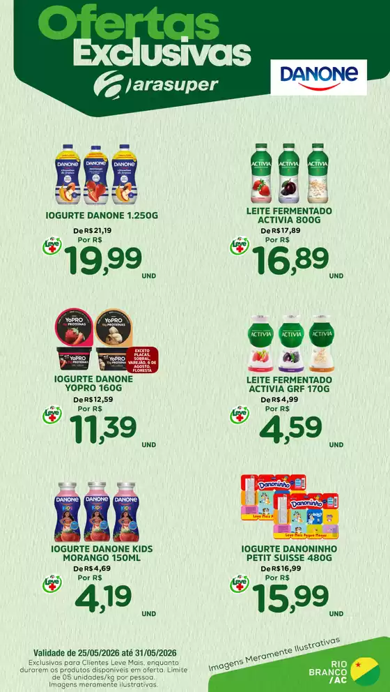 Catálogo Araújo Supermercados | EXCLUSIVA DANONE | 2026-05-25T00:00:00.000Z - 2026-05-31T00:00:00.000Z