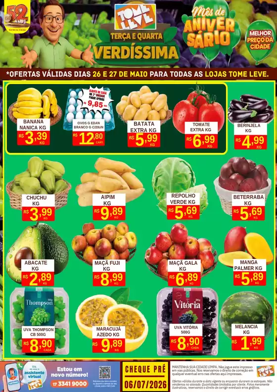 Catálogo Tome Leve | Descontos e promoções | 2026-05-26T00:00:00.000Z - 2026-05-27T00:00:00.000Z