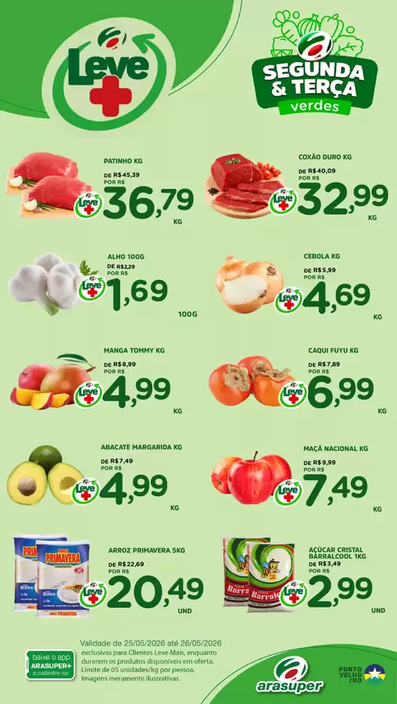 Catálogo Araújo Supermercados | SEGUNDA E TERÇA | 2026-05-25T00:00:00.000Z - 2026-05-26T00:00:00.000Z