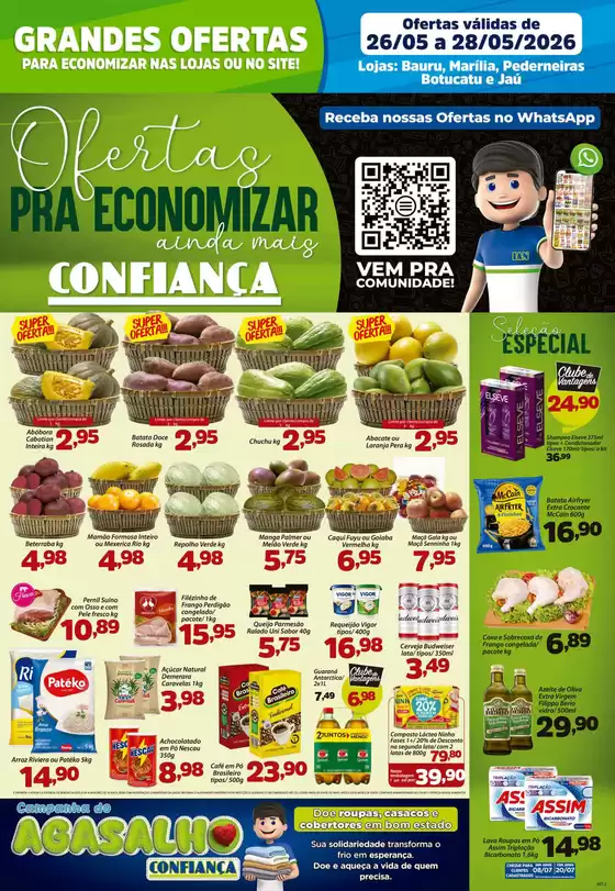 Catálogo Confiança Supermercados | Tabloide rede 2605 2026 WPP | 2026-05-26T00:00:00.000Z - 2026-05-28T00:00:00.000Z