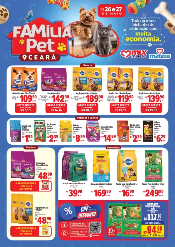 Catálogo Supermercados Mateus | Família Pet | 2026-05-26T00:00:00.000Z - 2026-05-27T00:00:00.000Z